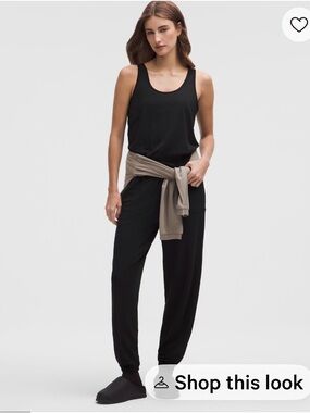 lululemon athletica Black Relaxed Track Pants